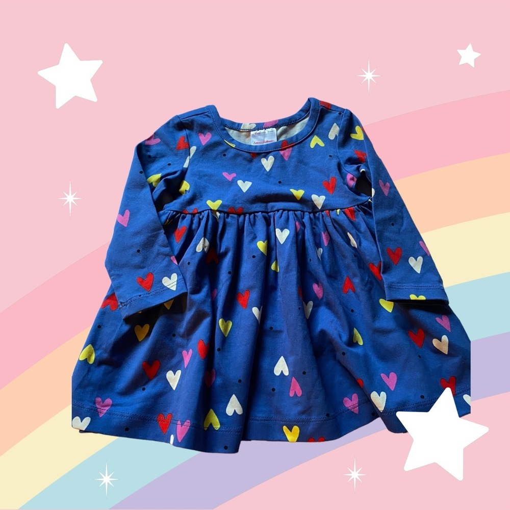 NWOT Hanna Andersson Girls Skater Dress- Size 70cm/6-12 mos. - Picture 1 of 9